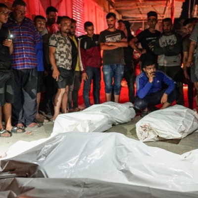 Scores of Palestinians dead as Israel initiates intense bombardment in Gaza.