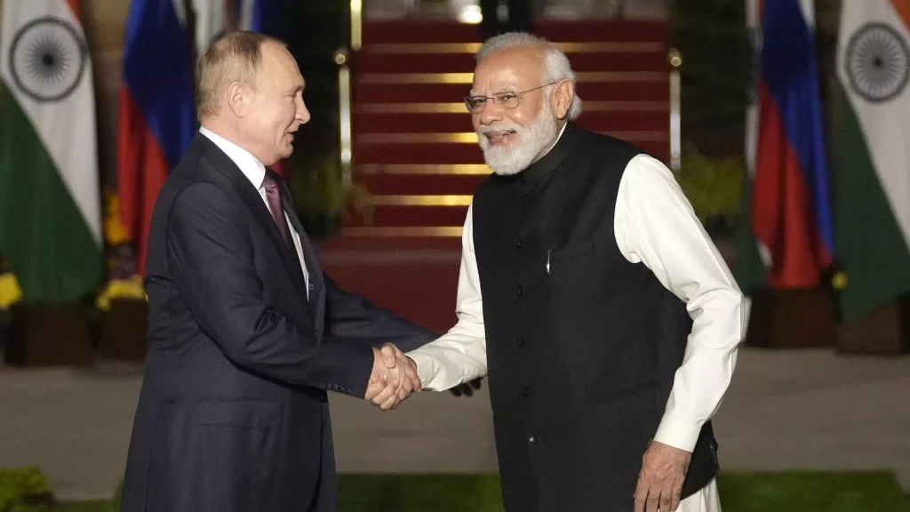 India and Russia achieved record trade of $17.5 billion in January-March period
