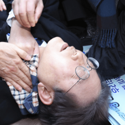 South Korean opposition leader stabbed in the neck