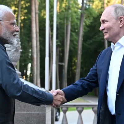 Putin welcomes 'dear friend' Modi on his first visit to Russia since the Ukraine war.