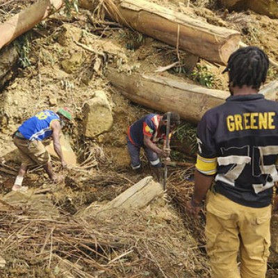 More than 2,000 people were buried under debris after the landslide