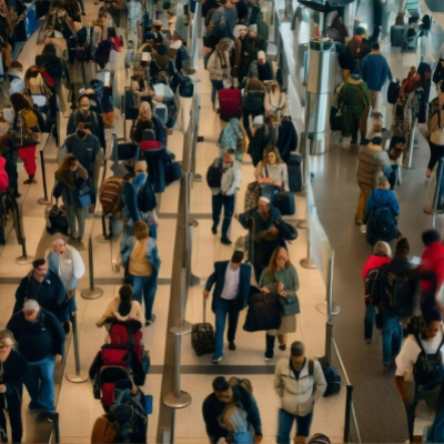 The United States screened a record 2.99 million air travelers in one day.