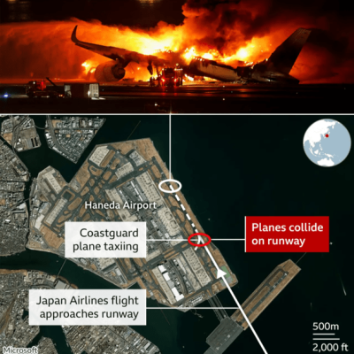 Plane crash in Japan: Airline pilots were unaware of cabin fire until crew told them