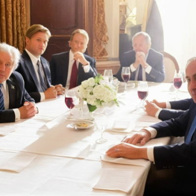 نیتن یاہو کی ٹرمپ سے مار-اے-لاگو میں ملاقات، غزہ مظاہروں کے درمیان دورہ مکمل